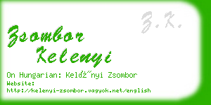 zsombor kelenyi business card